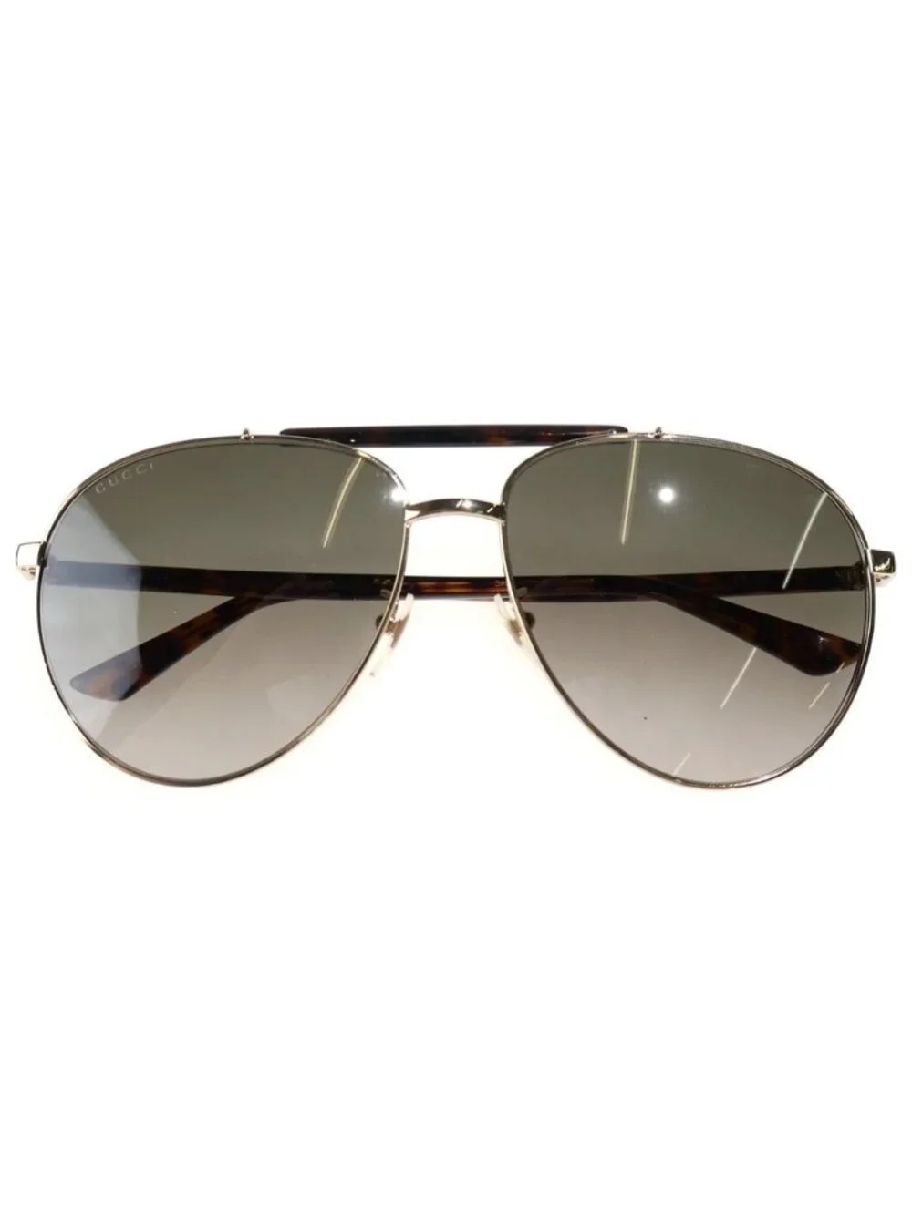 Gucci Teardrop Sunglasses Eyewear 60 Brown